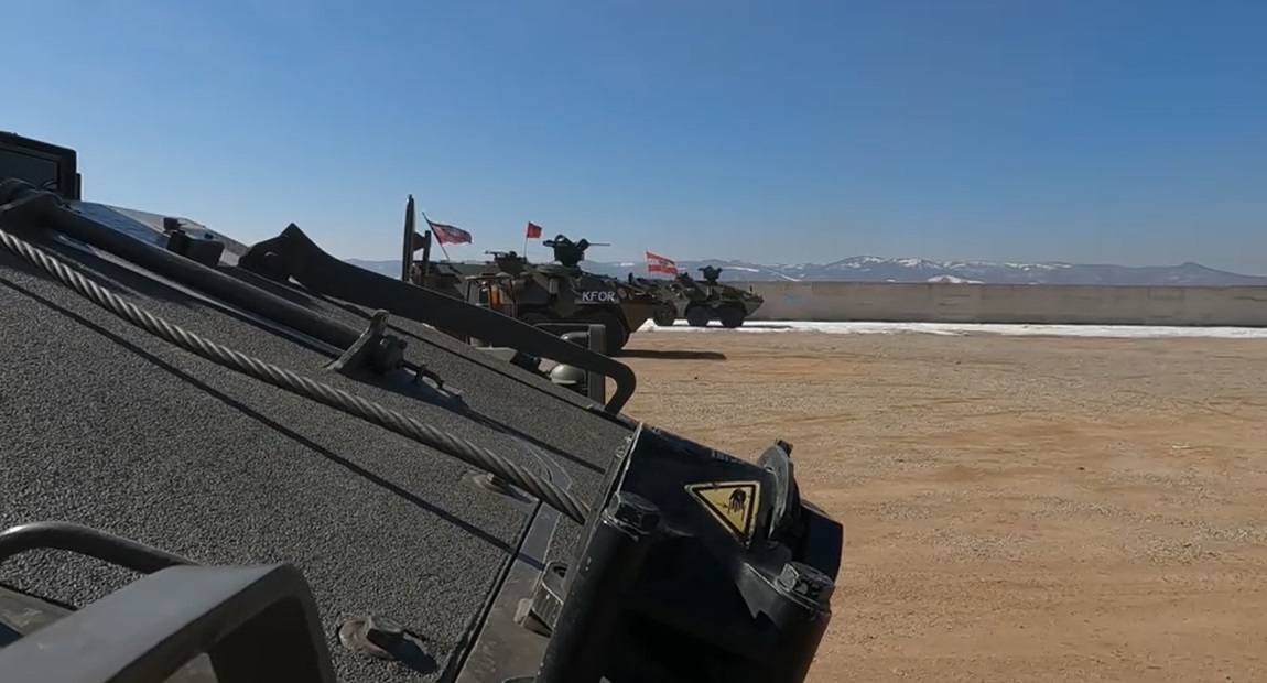 KFOR shows some of the armored vehicles