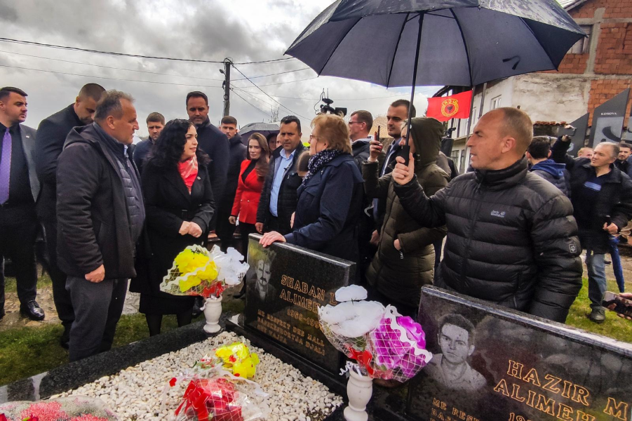 Osmani pays homage to the memorial of the Lybeniq Massacre