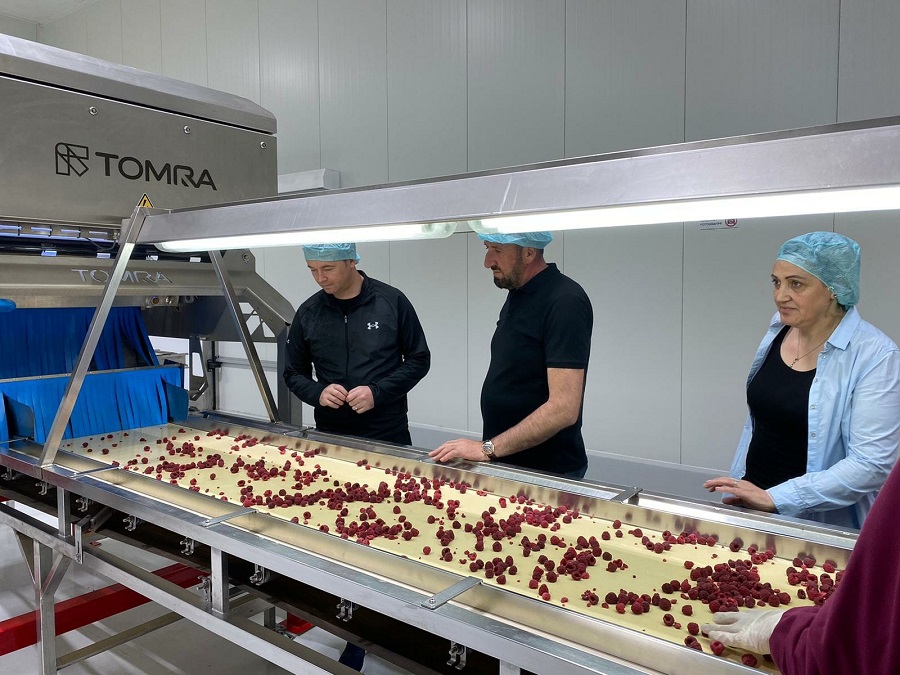 Minister Peci visited a fruit collection and processing point in Prishtina