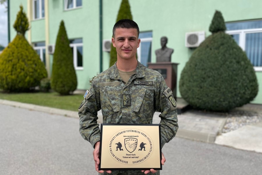 Haxhi Krasniqi is declared the best soldier of the year