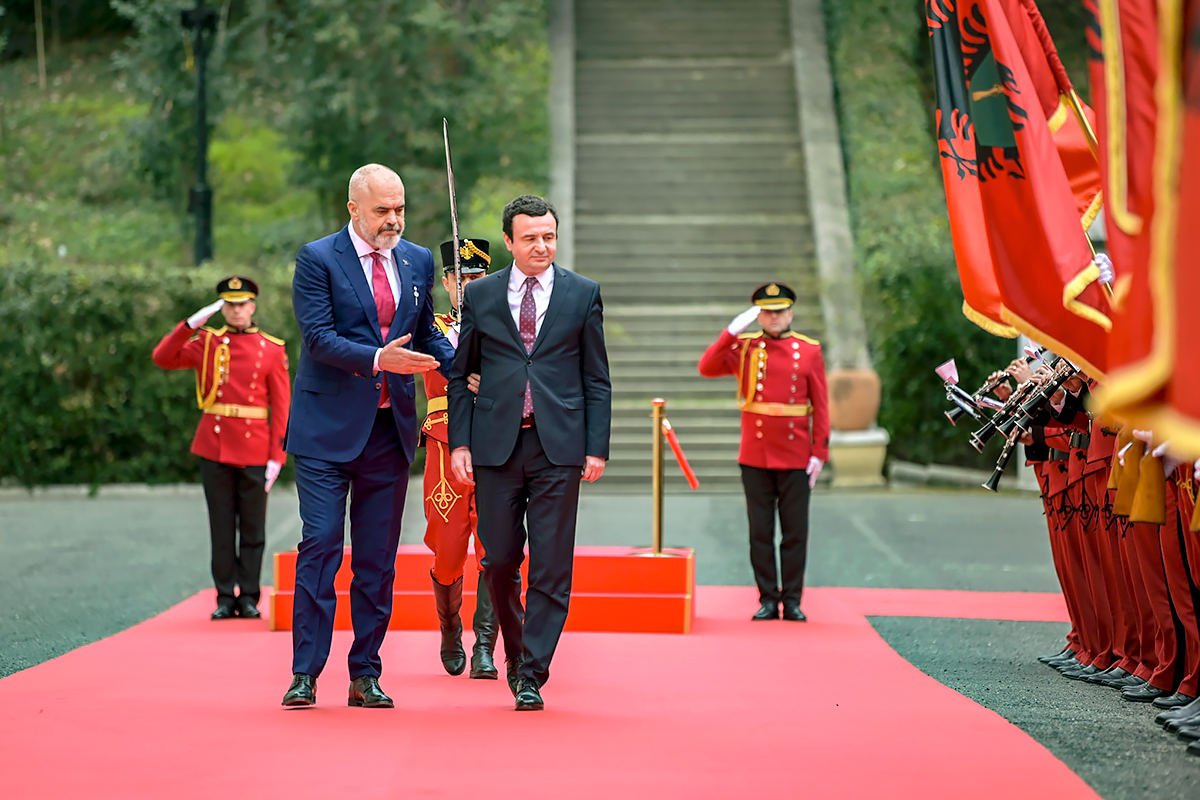 ​The agenda of the meeting of the two Albanian governments