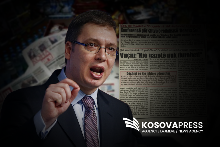 “Vucic used to burn and close the Kosovo media, now he can only accuse them”