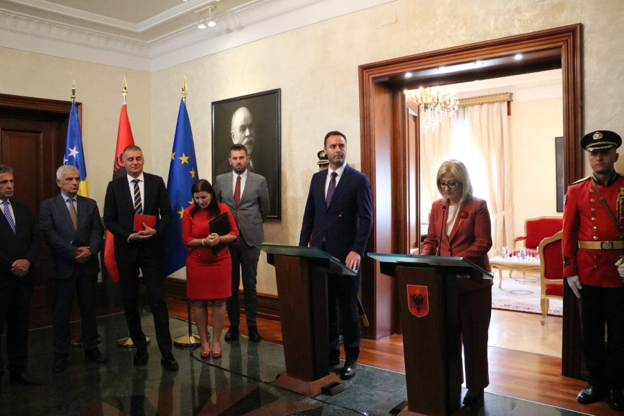 Konjufca in Tirana: We must be within a framework with Albania towards Serbia