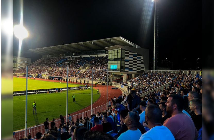 13 thousand fans tonight in support of the Balkan