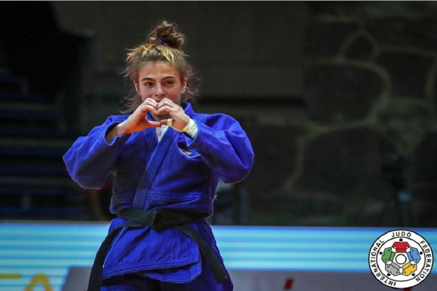 Muminoviq fights for the bronze medal against the Serbian judoka in the European U23 Championship