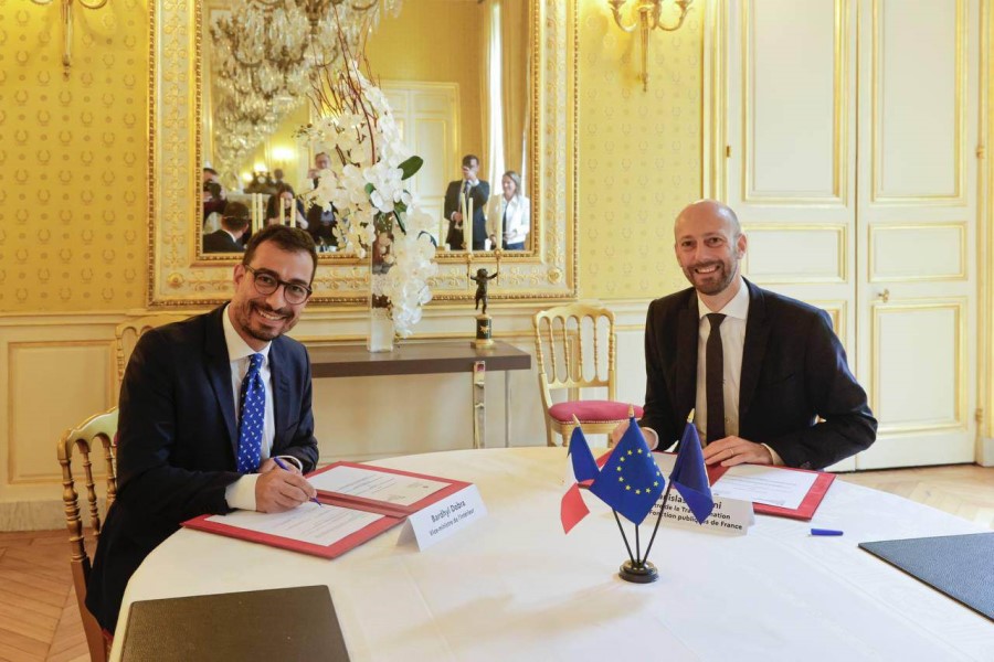 The Ministry of Interior and the French Ministry of Transformation sign cooperation agreements in several areas