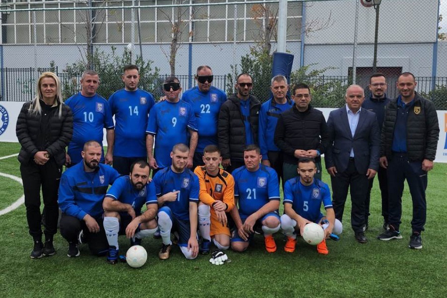 Kosovo football national blind team participates in the Athens tournament