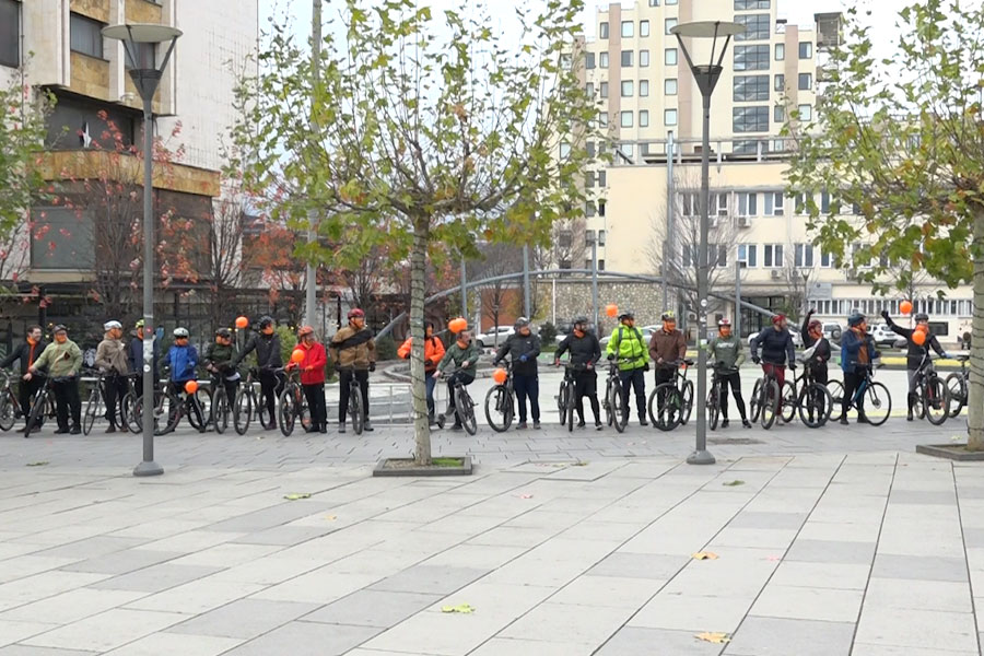 Bicycle march, violence against women and girls is not a solution