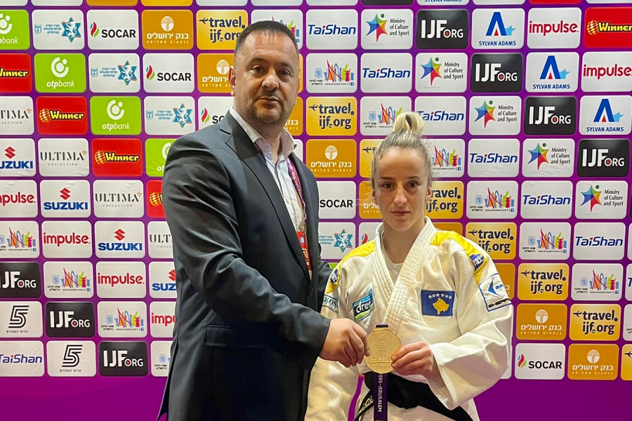 Distria wins the gold medal, Kuka: Jerusalem is getting to know Kosovo today in the light of the gold medal