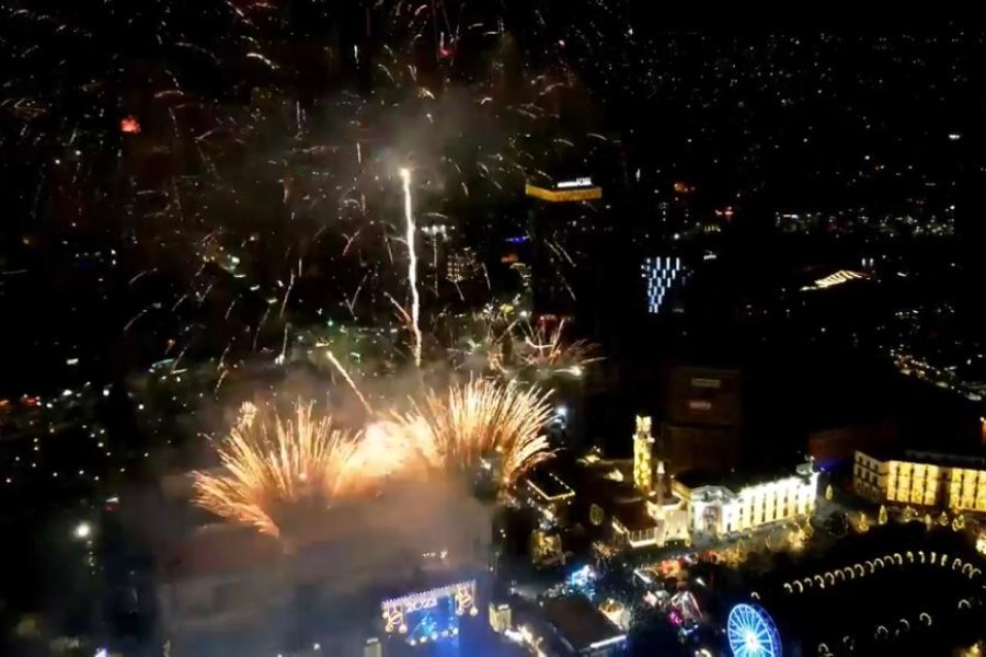 Tirana welcomed 2023 with a fireworks show