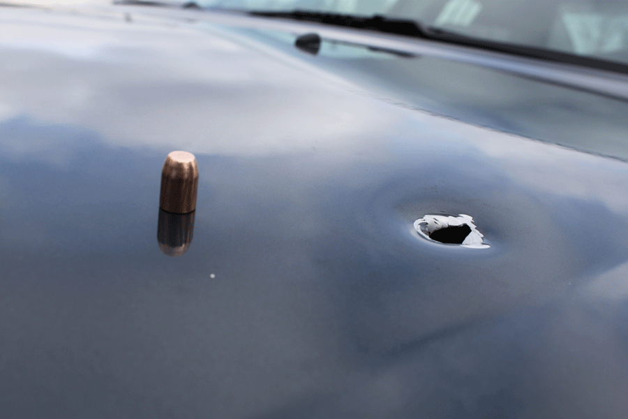 ​Six cars have been damaged by stray bullets