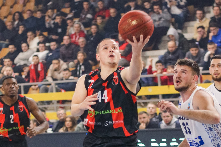 The season ends for the Vllaznimi basketball player