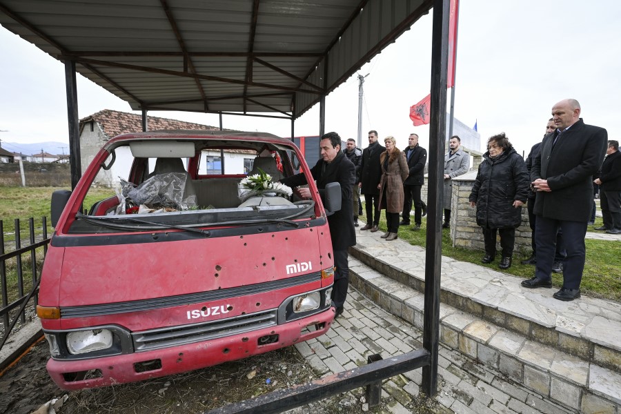 Kurti commemorated the martyrs in Rogova of Has, Vranic, Bishtazhin and Gadish