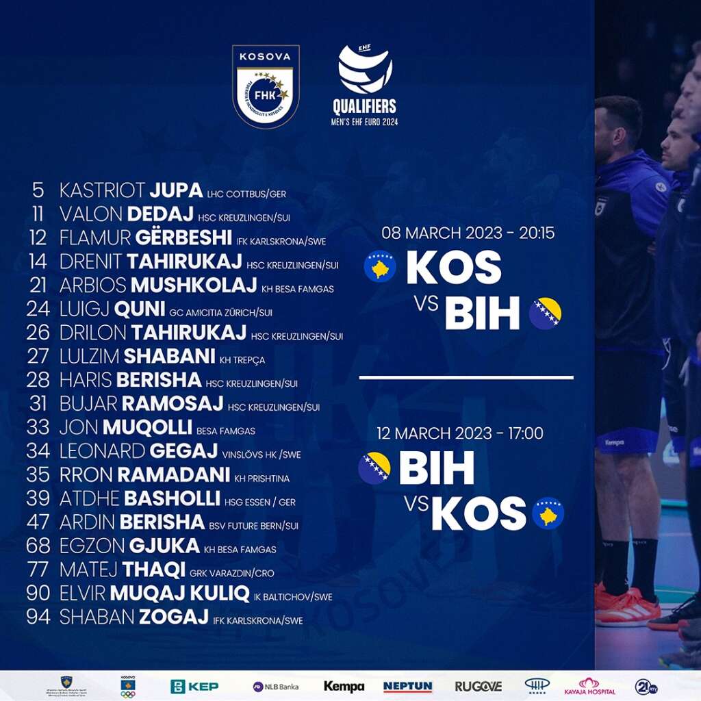 Euro 2024 – Kosovo faces Bosnia-Herzegovina in two consecutive matches