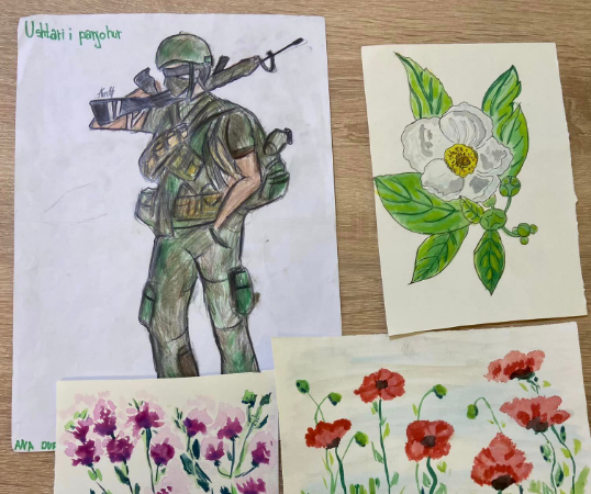 The letters and drawings of the children of Prishtina will be sent to The Hague