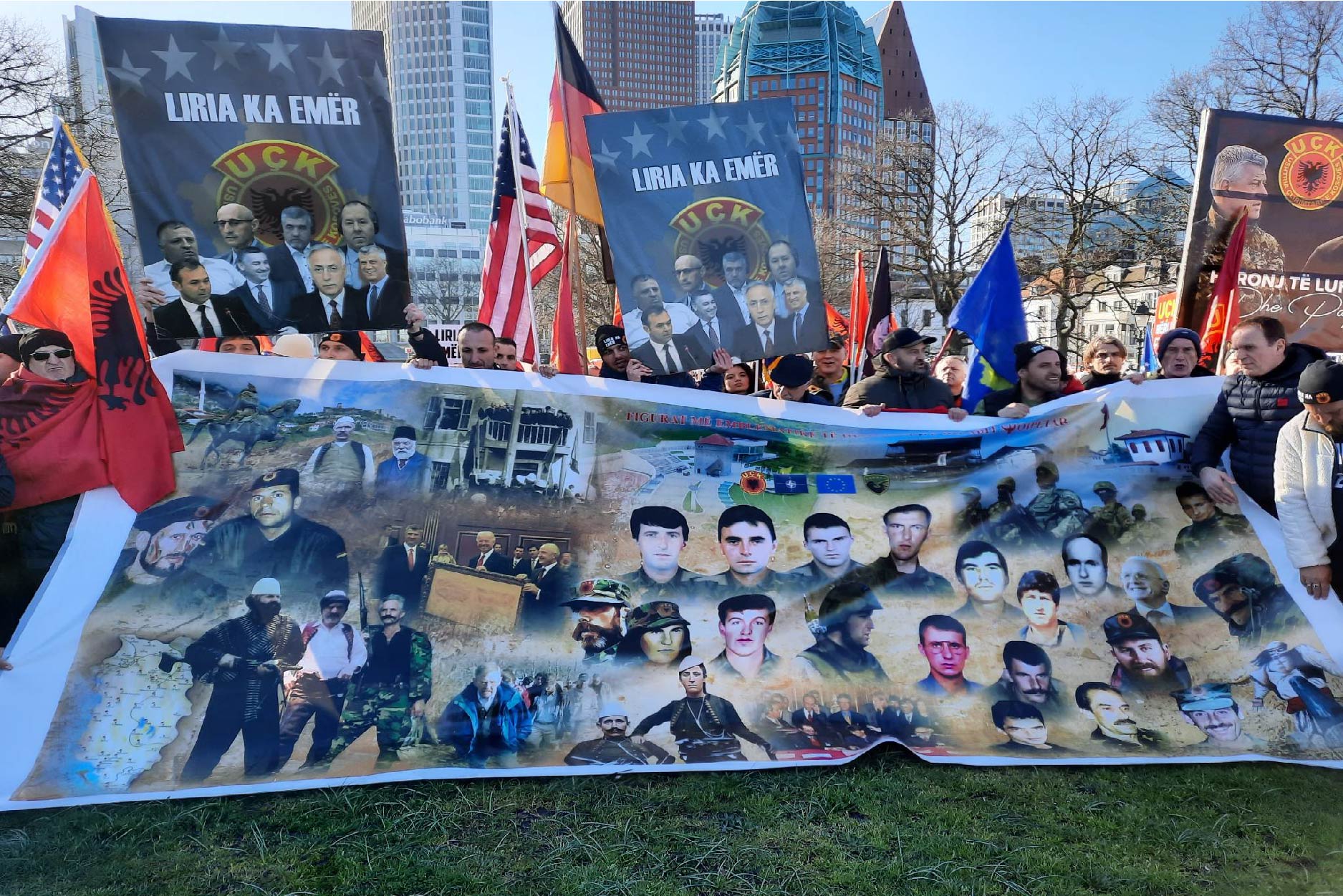 The protest in The Hague through photos