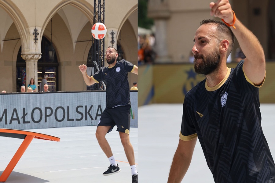 Teqball – Adrien Uka aims for the semifinals of the European Games