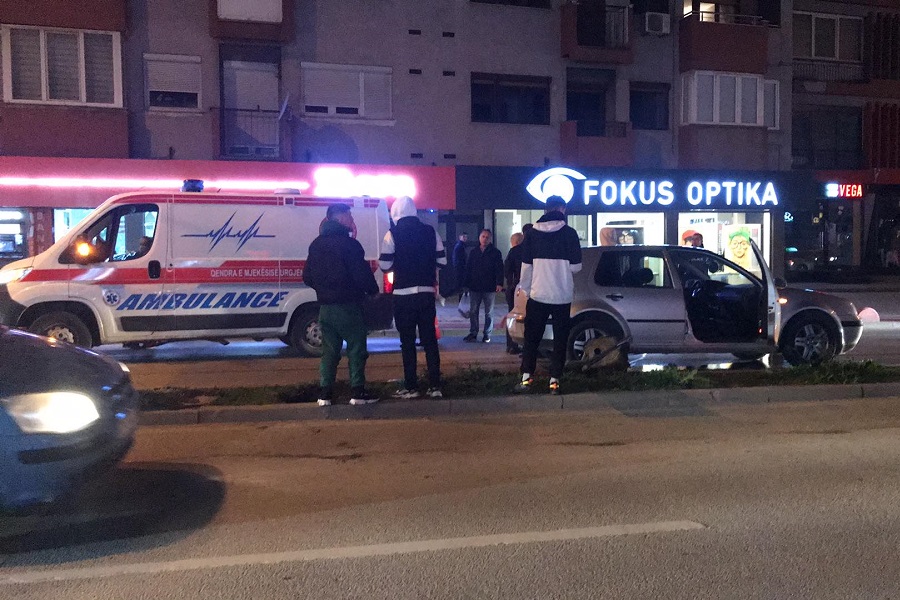 A person who had an accident last night in Prishtina died