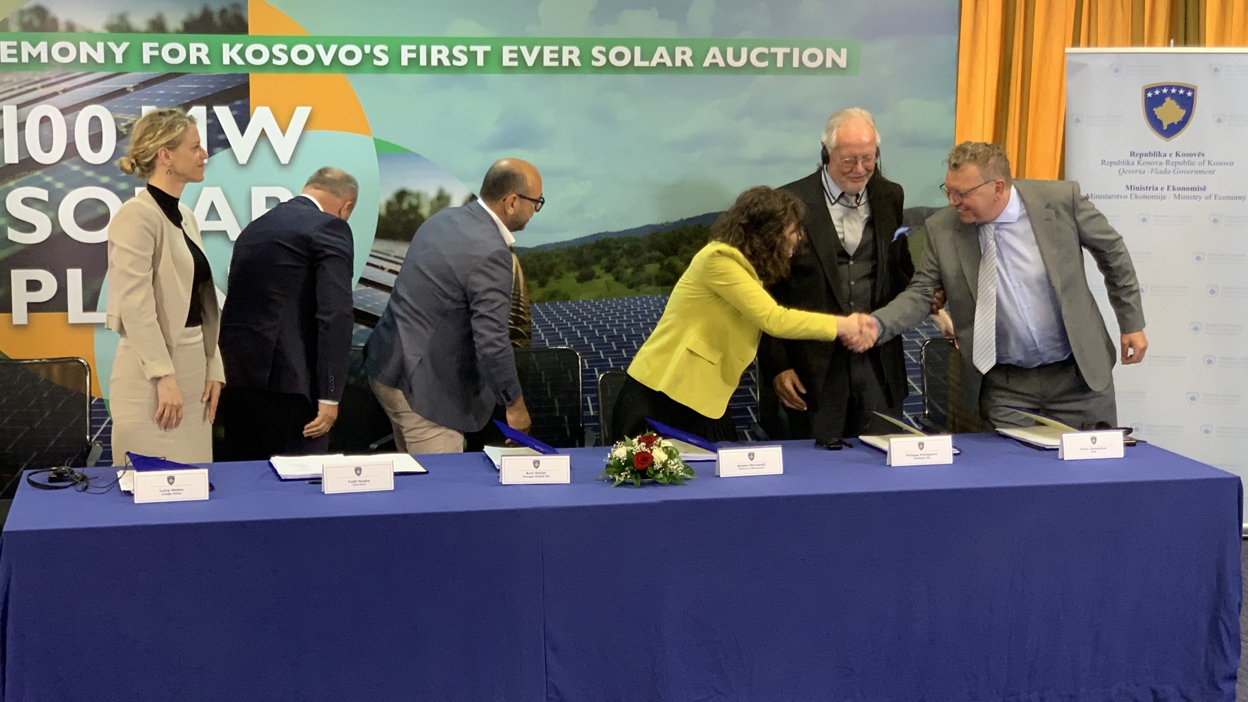 The first solar auction, Rizvanolli: Kosovo is becoming a safe environment for investments