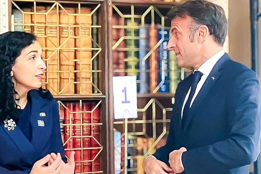 Osmani and Macron talk about the full integration of Kosovo into the Euro-Atlantic structures