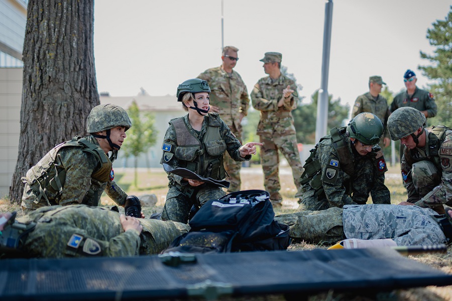 Members of the Iowa Air National Guard train KSF Soldiers, Embassy: Stronger Together