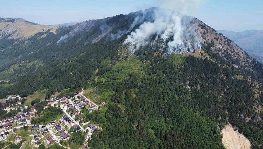 Stable situation with the fires in the tourist village of Prevalla