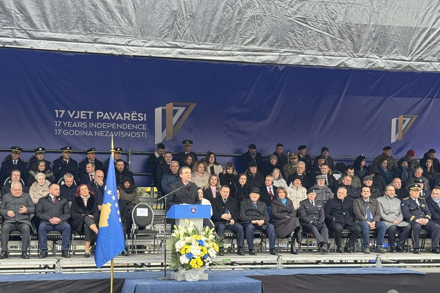 Kurti mentions Hashim Thaci and many other figures who contributed to Kosovo’s independence