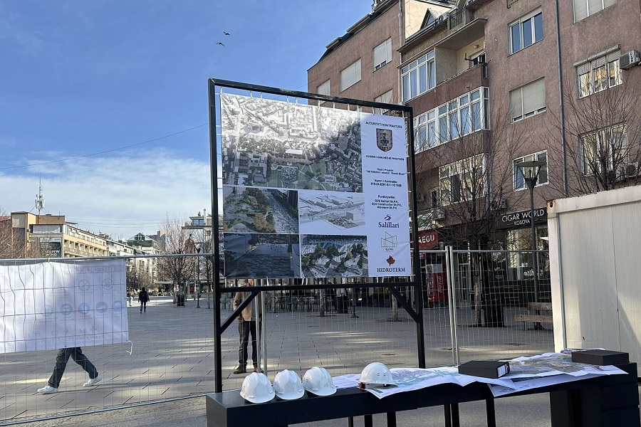 Works at ‘George Bush’ Square in Pristina Inaugurated