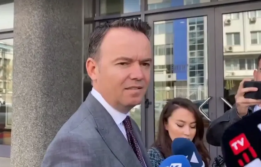 Faton Peci is being interviewed by the economic crimes unit