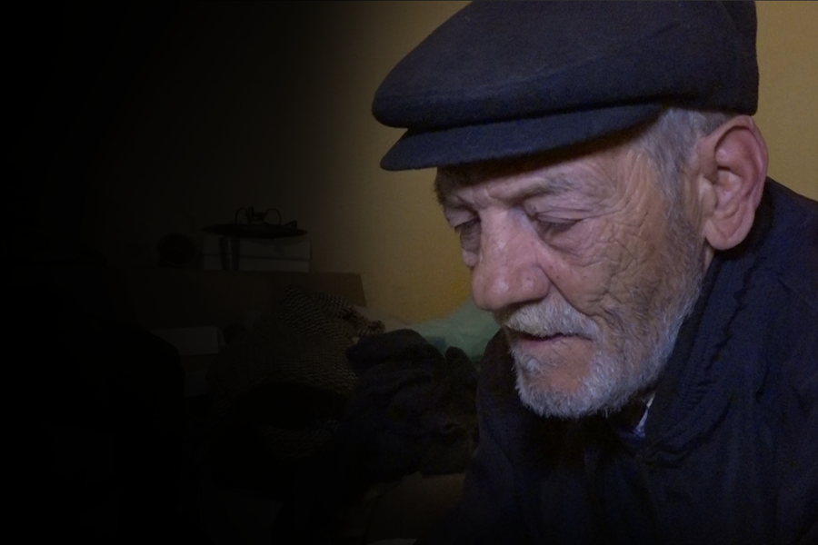 Alone and in harsh conditions: The story of an elderly man in Pristina
