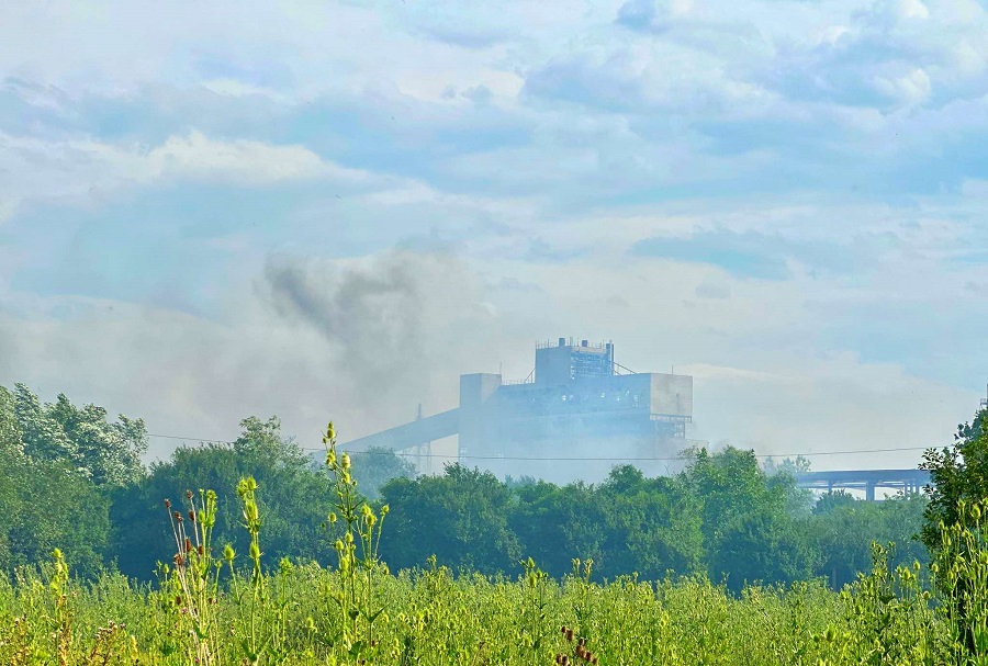 Fire threatens the “Kosova A” Power Plant