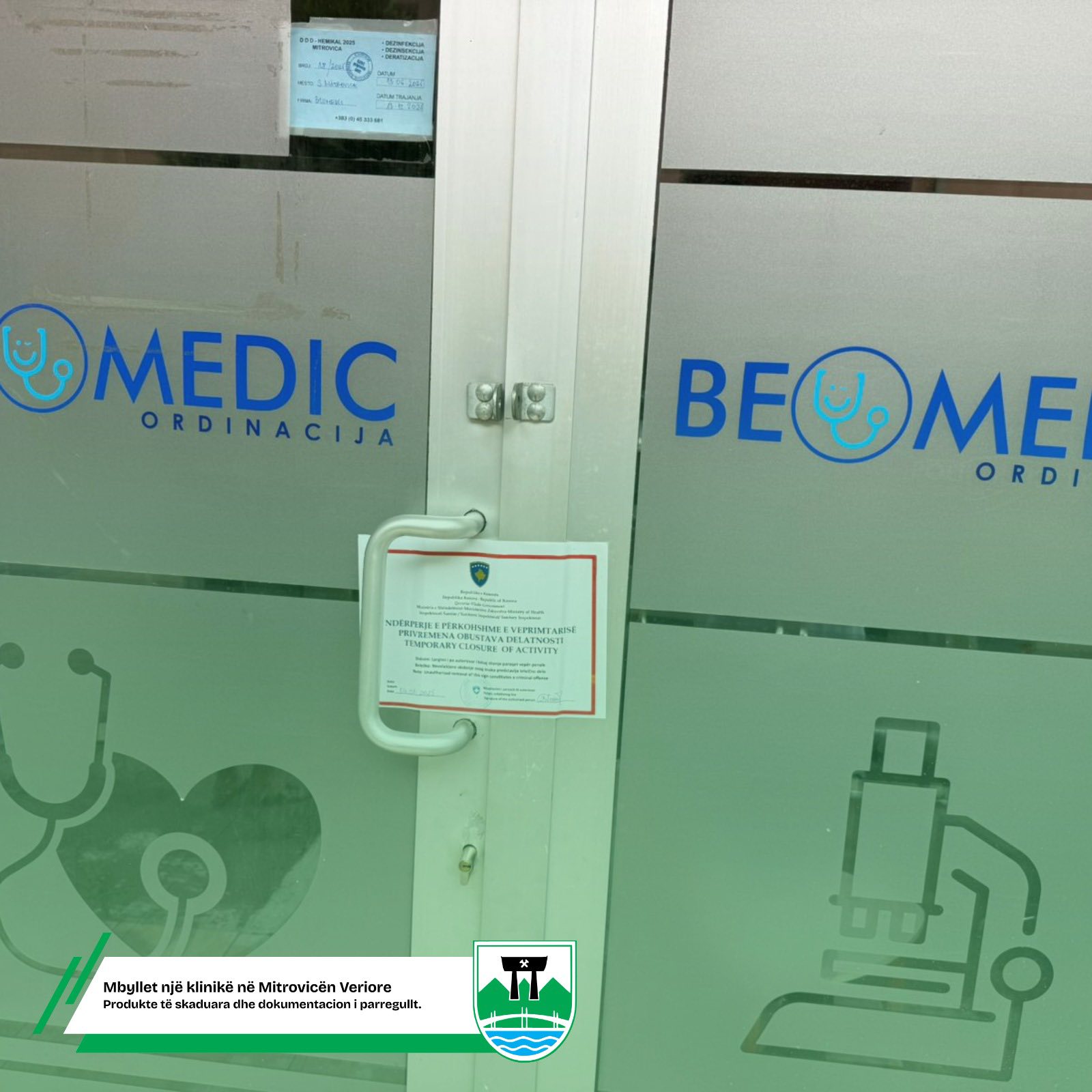 A clinic in the north has been shut down; the inspectorate found serious deficiencies and risks to patients