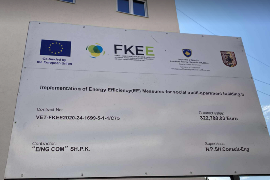 Inauguration of renovations in social housing buildings in Pristina