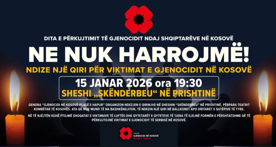 Candles to be lit on January 15 in memory of the victims of genocide in Kosovo