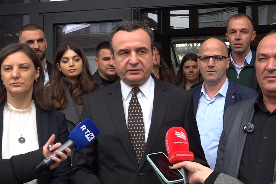 Albin Kurti outlines the steps for forming the new institutions