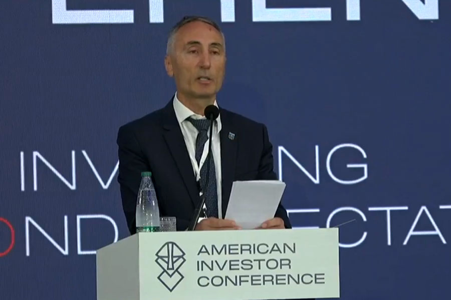President of Kosovo Olympic Committee speaks about the economic impact of the Mediterranean Games in Pristina