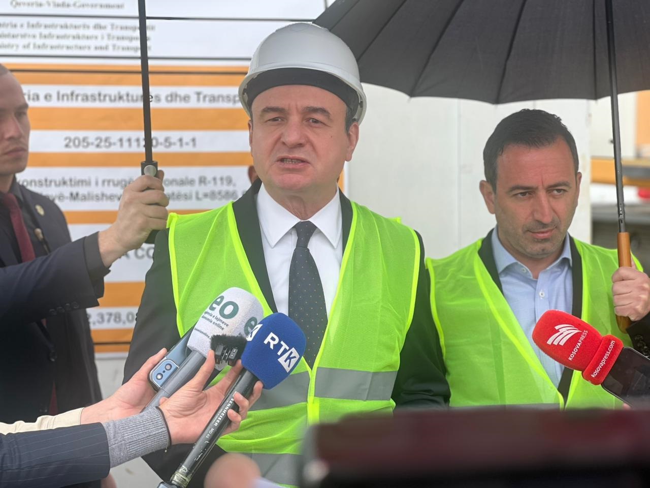 Works begin on the reconstruction of the Kijevë–Malishevë road