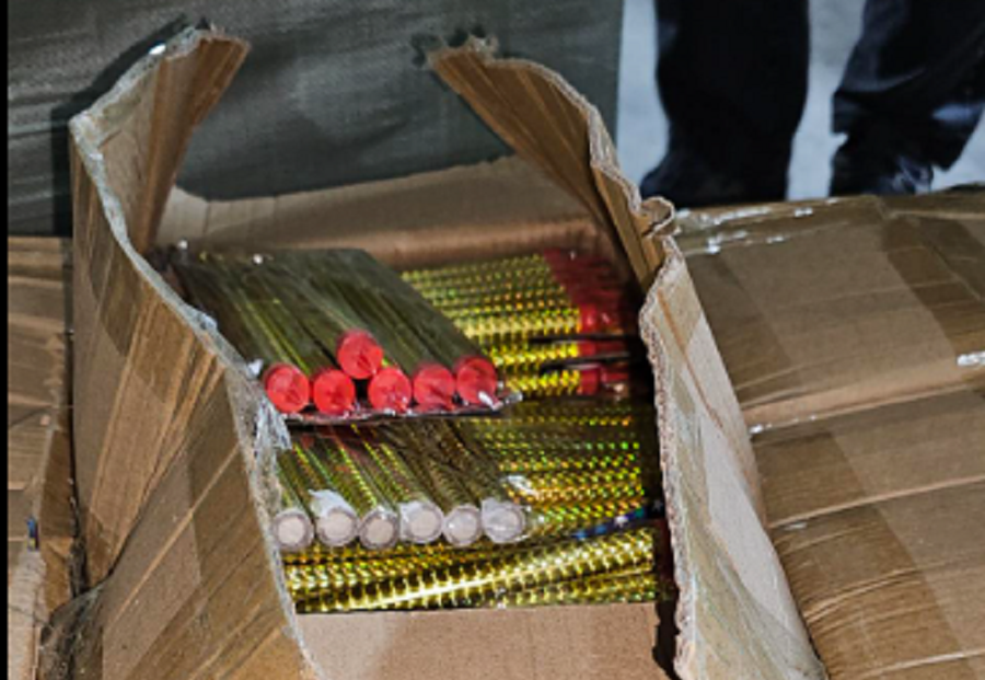 Prizren Customs has uncovered fireworks that were declared as candles