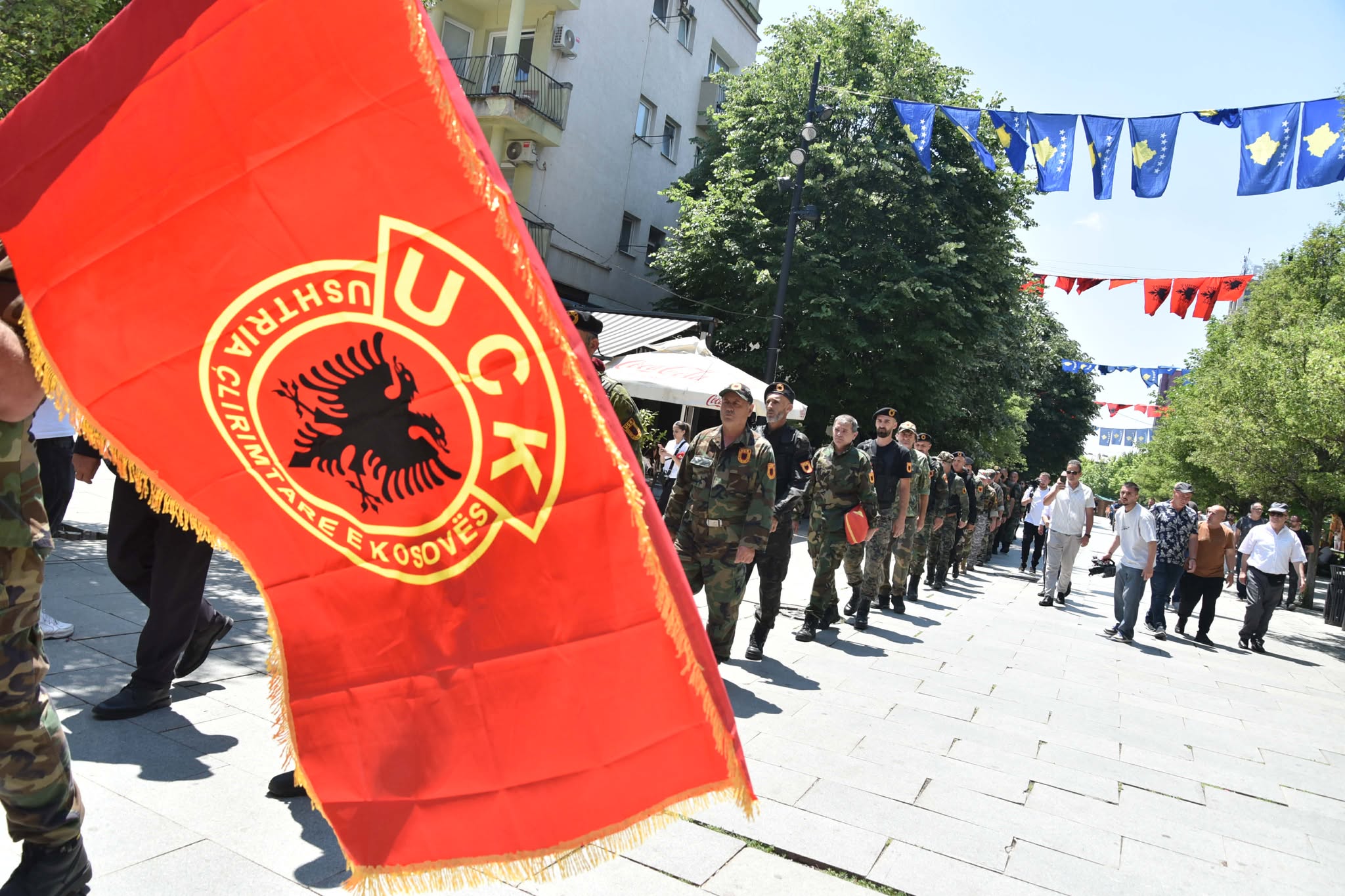 Prishtina honors its liberation, march of former Kosovo Liberation Army members held