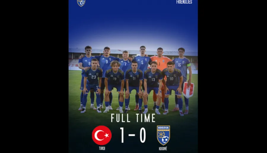 Kosova U21 mposhtet nga Turqia në miqësore Përfaqësuesja e Kosovës U21 ka pësuar humbje me rezultat 1 0 ndaj Turqisë U21 në një ndeshje miqësore të zhvilluar të martën Dardanët e rinj zhvilluan një paraqitje solide ndaj një kundërshtari cilësor    