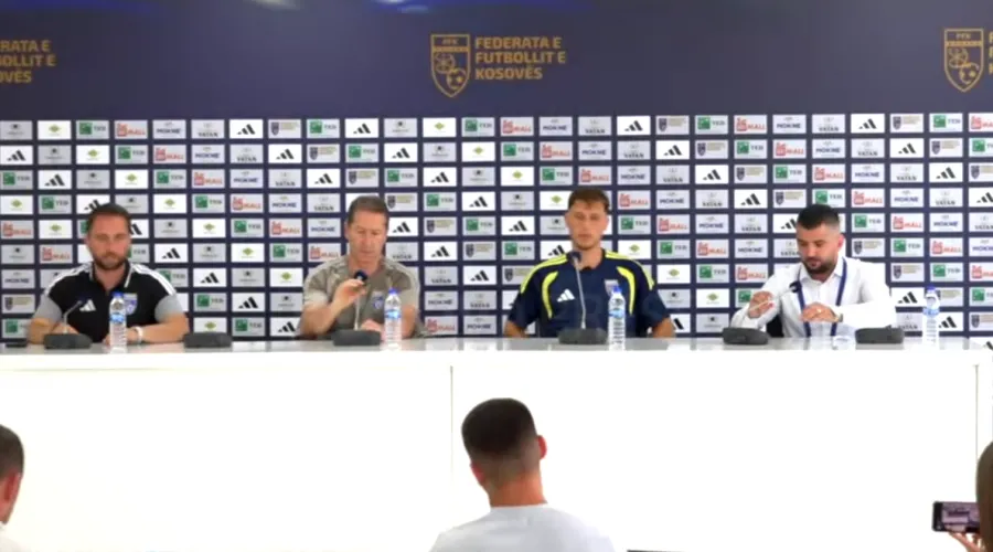 Konferenca e kombëtares së Kosovës para ndeshjes me Andorrën