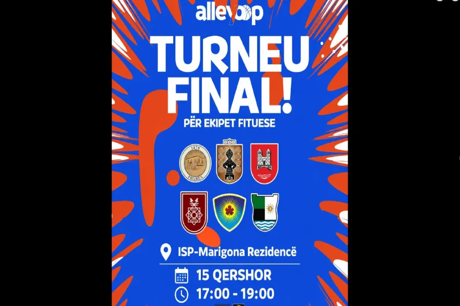 Më 15 qershor luhet Turneu Final i  Alley Oop 2026  Pas një rrugëtimi plot emocione dhe rivalitet nëpër qytete të ndryshme të Kosovës  edicioni i dytë i turneut të basketbollit 3x3  Alley Oop 2026  po vjen drejt kulmit të tij Më 15 qershor  nga   