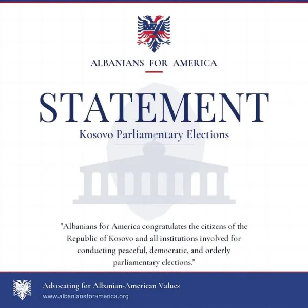 Albanians for America u bën thirrje partive në Kosovë për kompromis për formimin e institucioneve të reja Albanians for America  AFA  përgëzon qytetarët e Republikës së Kosovës  institucionet përgjegjëse për organizimin e procesit zgjedhor  si   
