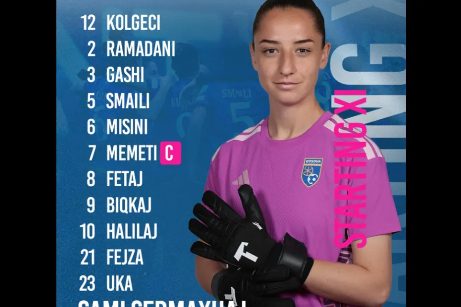 Formacionet zyrtare Gjibraltar   Kosovë Kombëtarja e Kosovës në konkurrencën e femrave është gati për përballjen e radhës në kuadër të kualifikimeve evropiane  Women s European Qualifiers  kundër Gjibraltarit Përzgjedhësi Sami Sermaxhaj ka   