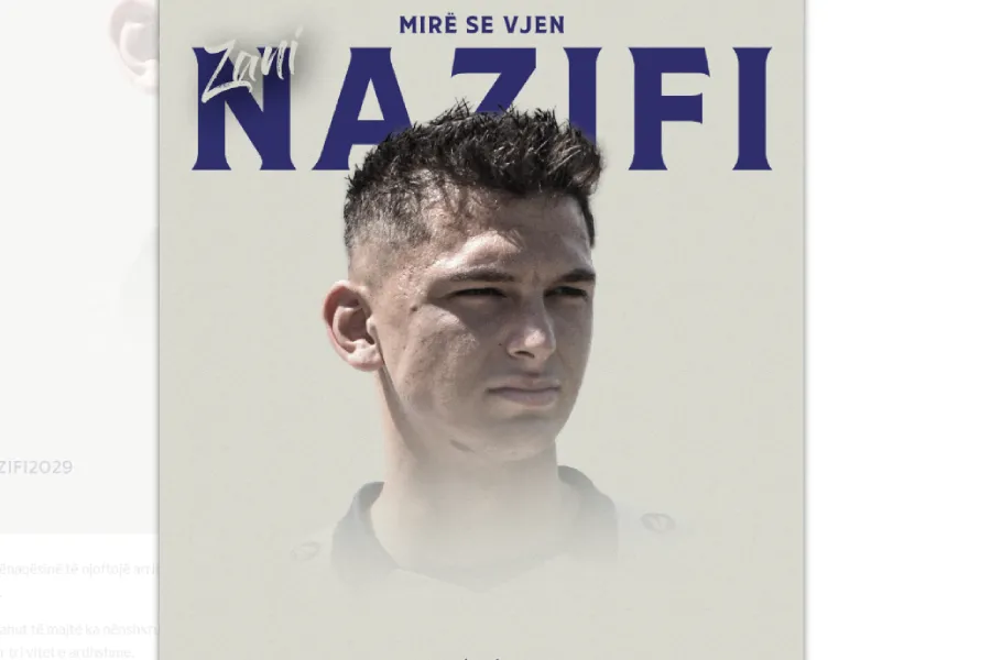 Llapi prezanton sulmuesin e ri të krahut  Zani Nazifi KF Llapi ka zyrtarizuar goditjen e radhës në afatin kalimtar  duke nënshkruar me sulmuesin e talentuar të krahut të majtë  Zani Nazifi 21 vjeçari ka vendosur firmën mbi një kontratë që e lidh   