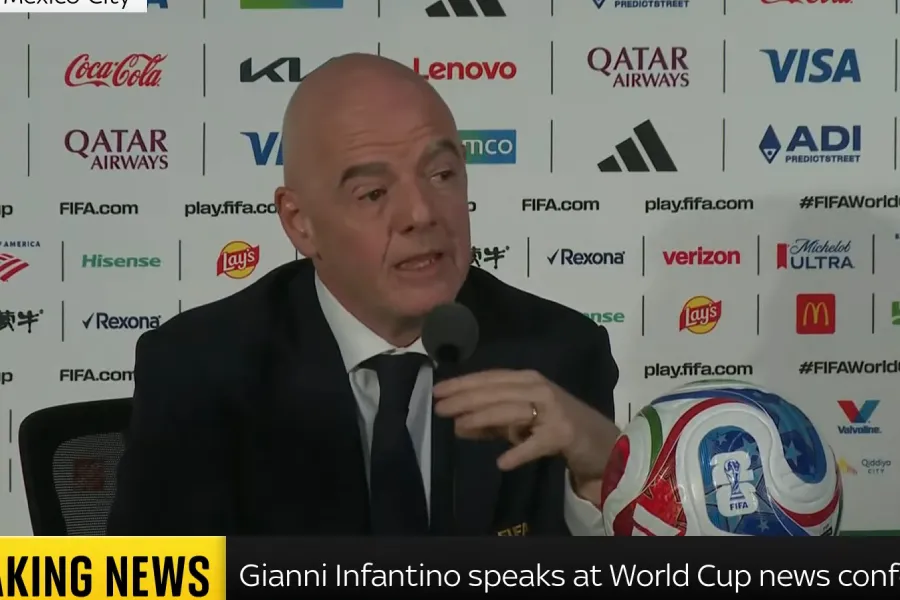 Infantino  E kemi bërë të mundur që Irani të luajë në Amerikë    Infantino Presidenti i FIFA s Gianni Infantino ka folur për sfidat organizative dhe të sigurisë që shoqërojnë Kupën e Botës  duke theksuar kompleksitetin e procesit të verifikimit   