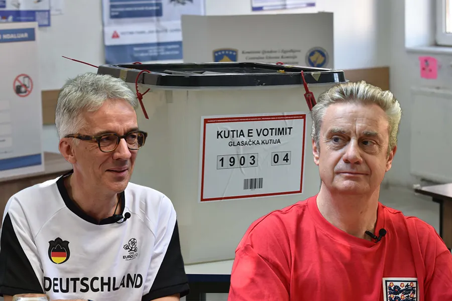  Zgjedhjet në Kosovë të mbahen një herë në katër vjet si Kampionati Botëror  Ambasadori i Mbretërisë së Bashkuar në Kosovë  Jonathan Hargreaves dhe ambasadori i Gjermanisë në Kosovë  Rainer Rudolph  në një intervistë ekskluzive për KosovaPress   