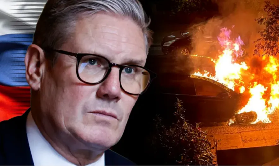 BBC zbulon se Rusia ishte pas sulmeve me zjarrvënie që synonin kryeministrin Edhe pasi i vuri flakën shtëpisë së Sir Keir Starmer  Roman Lavrynovych   i dënuar të hënën për komplot për të kryer zjarrvënie të qëllimshme   dukej se dinte për   
