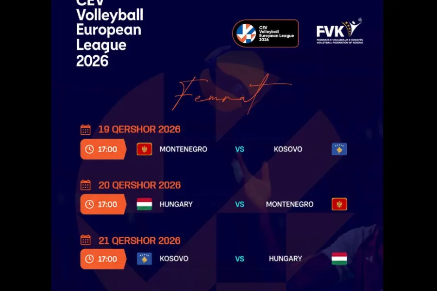 Volejbollistet e Kosovës gati për ndeshjet evropiane Kombëtarja e Kosovës në volejboll në konkurrencën e femrave po bëhet gati për dy përballje tejet të rëndësishme këtë fundjavë në kuadër të  CEV Volleyball European League 2026   Dardanët  tona   