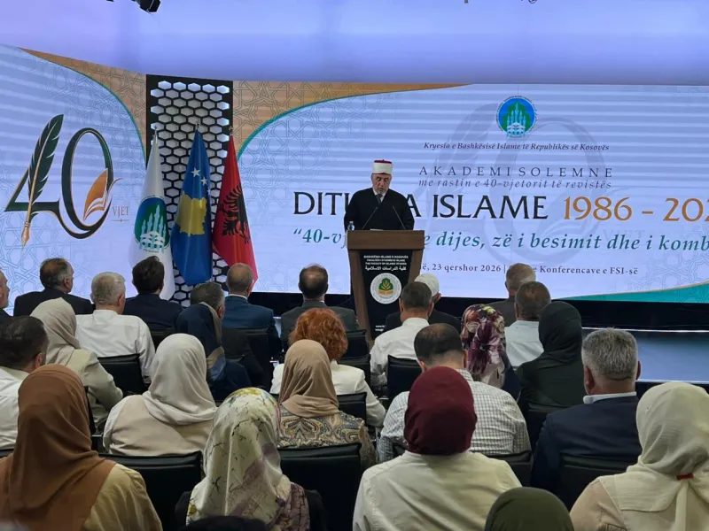 Dituria Islame  mbush 40 vjet  i vlerësohet kontributi për edukim fetar e kombëtar 40 vjet e 426 numra Kaq gjatë kohë ka që del revista mujore  Dituria Islamike   Andaj  Bashkësia Islame e Kosovës botim i së cilës është revista  u kujdes që këtë   